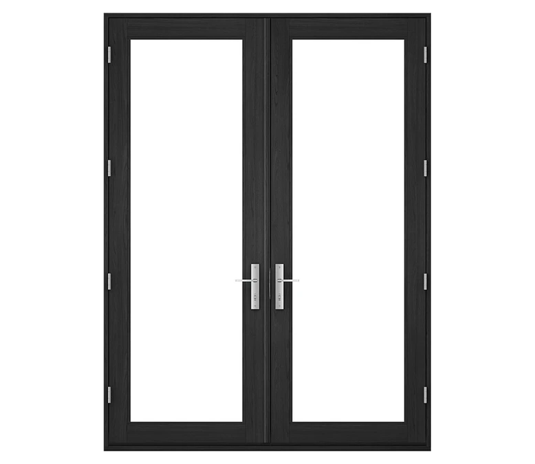 Pella Reserve Contemporary Wood Hinged Patio Door in Chatsworth